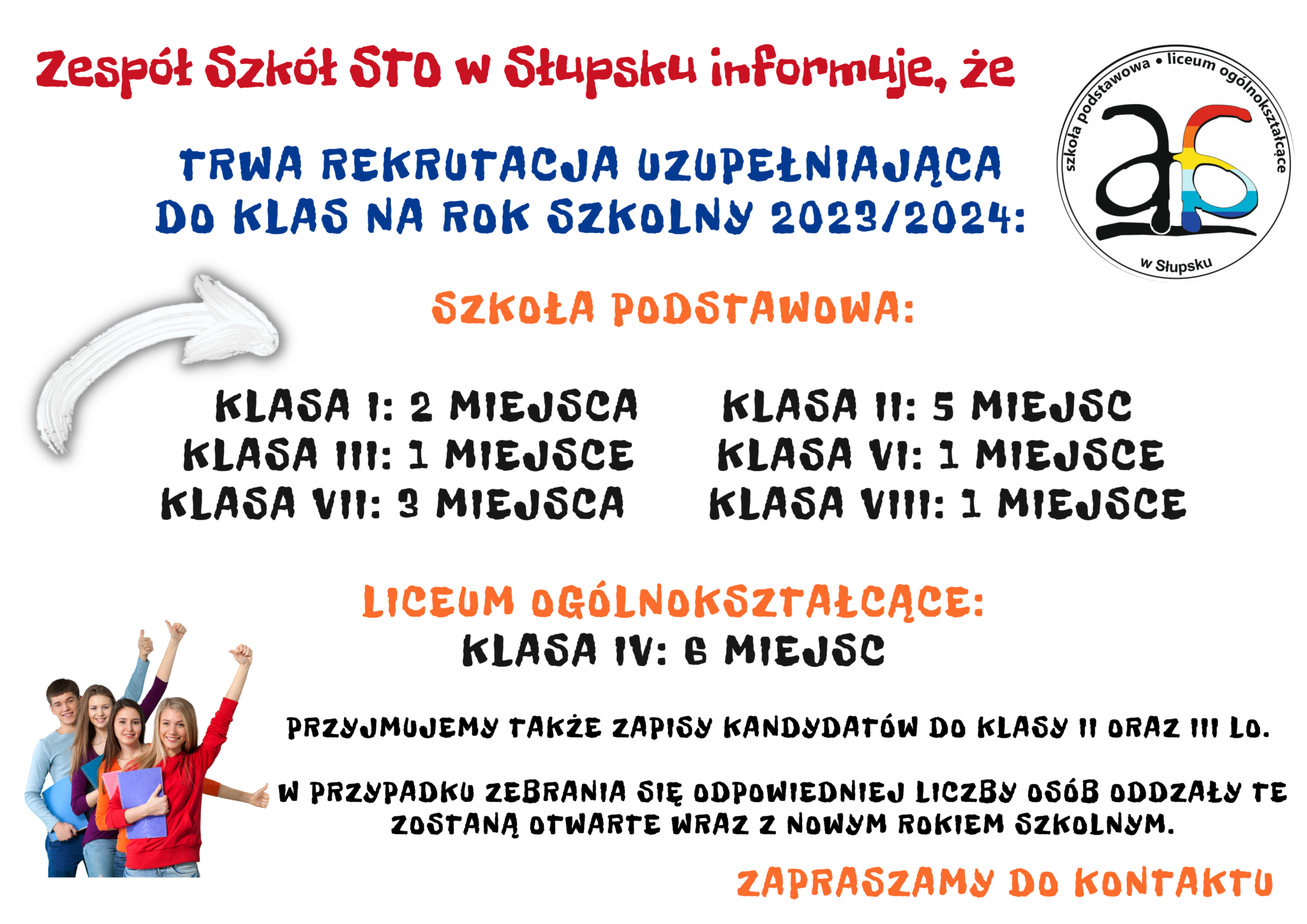 Rekrutacja uzupełniająca 2023/2024 – Zespół Szkół STO w Słupsku | STO