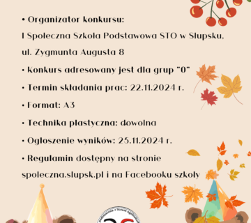 KONKURS PLASTYCZNY “Każdy ma jakiegoś Misia” 2024